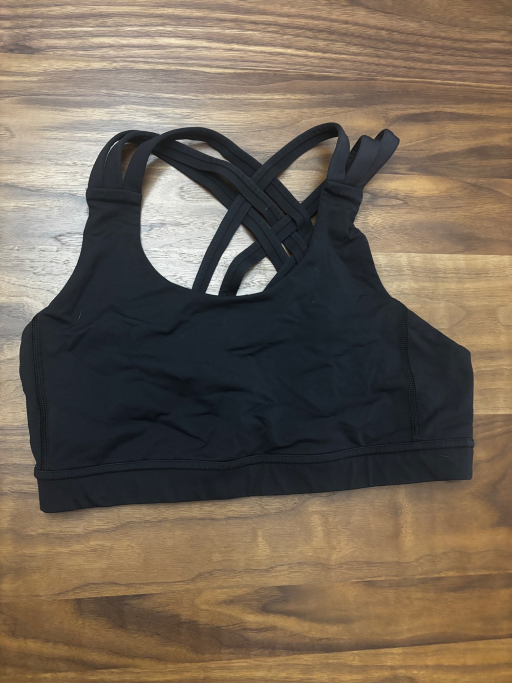 Lululemon Black Strappy Sports Bra